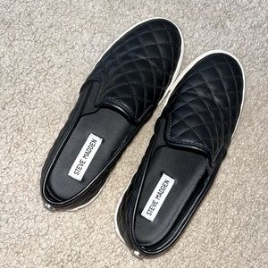 Black slip on shoes